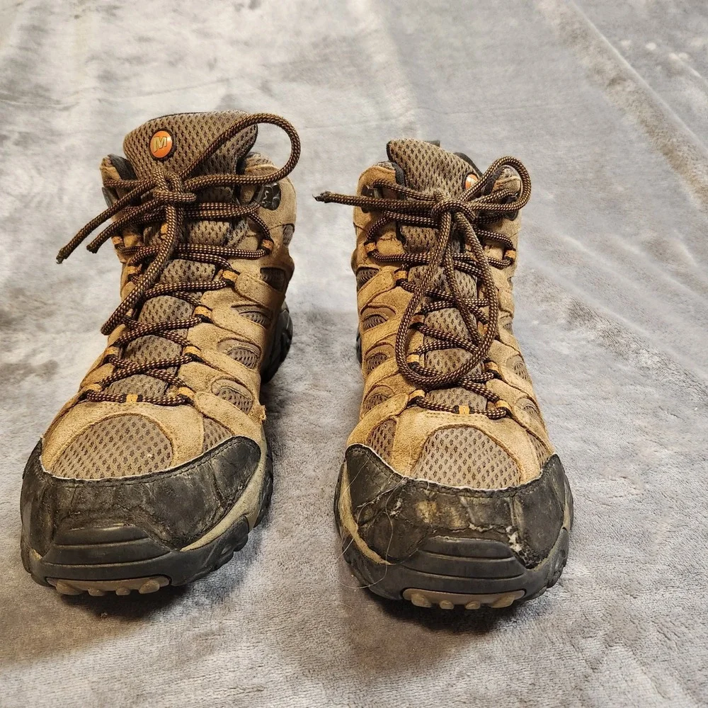 Merrell‎ Boot Mens 12 Brown Moab 3 Mid waterproof Hiking Walking Gorpcore